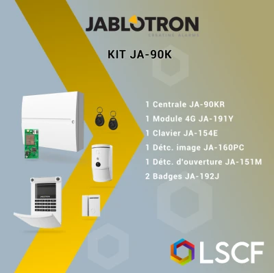 Kit d'alarme JABLOTRON — Centrale hybride BUS/radio